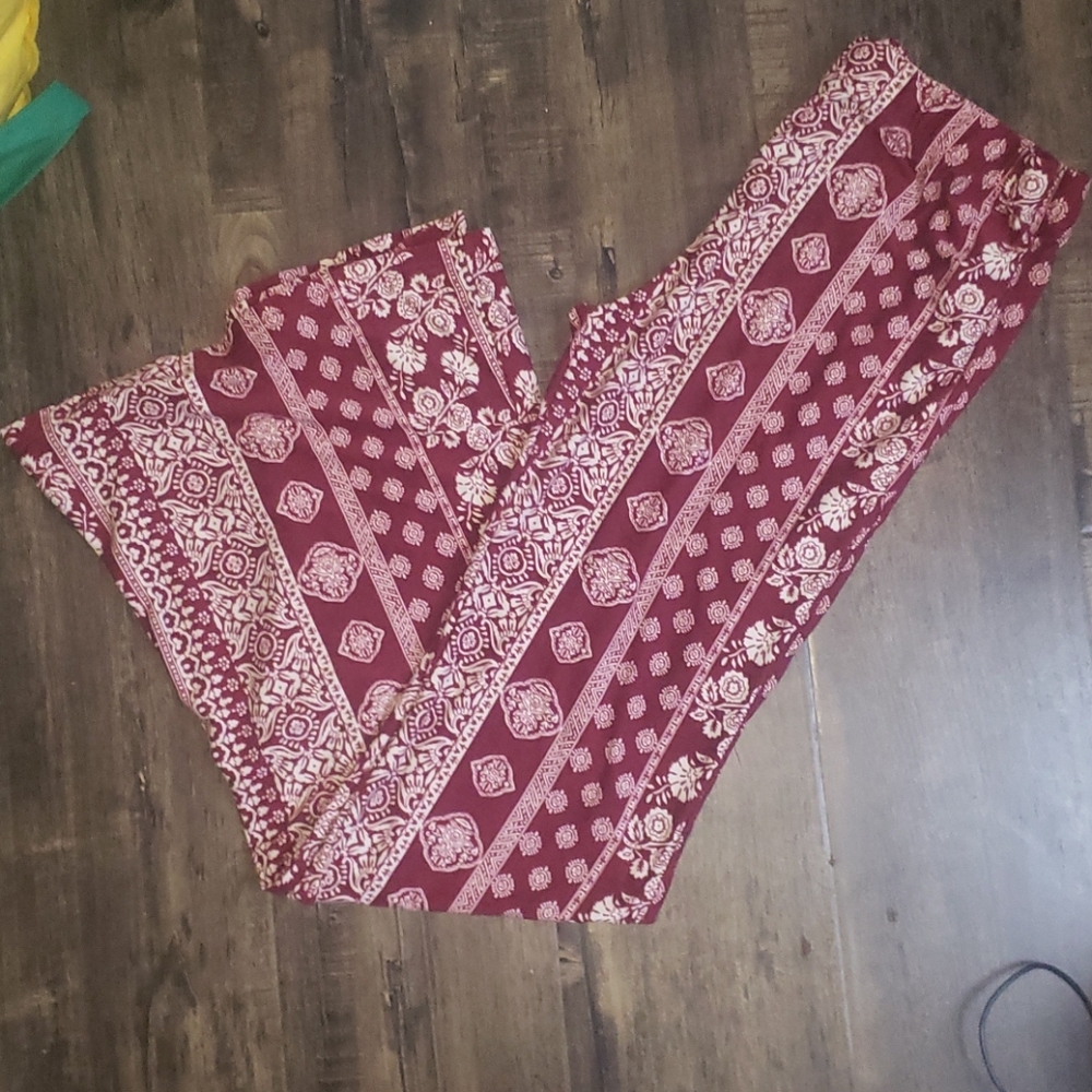 Comfy hippie bellbottom sporty pants